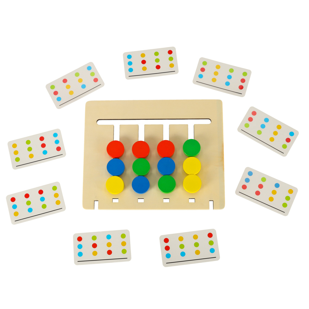 Montessori medinis lavinamasis žaislas su vaisių spalvomis