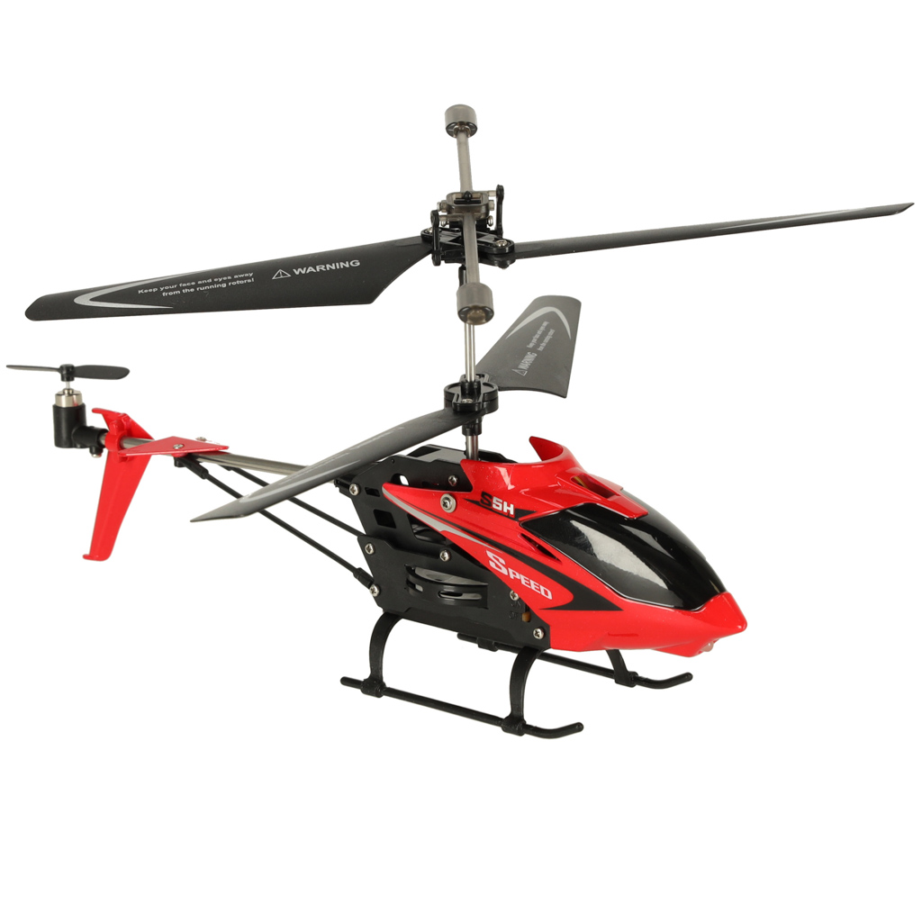 Radijo bangomis valdomas sraigtasparnis SYMA S5H 2.4GHZ, raudonas, 8 m.+ 3