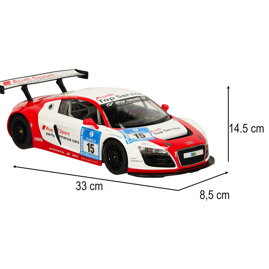 Audi r8 1:14 rc automobilis