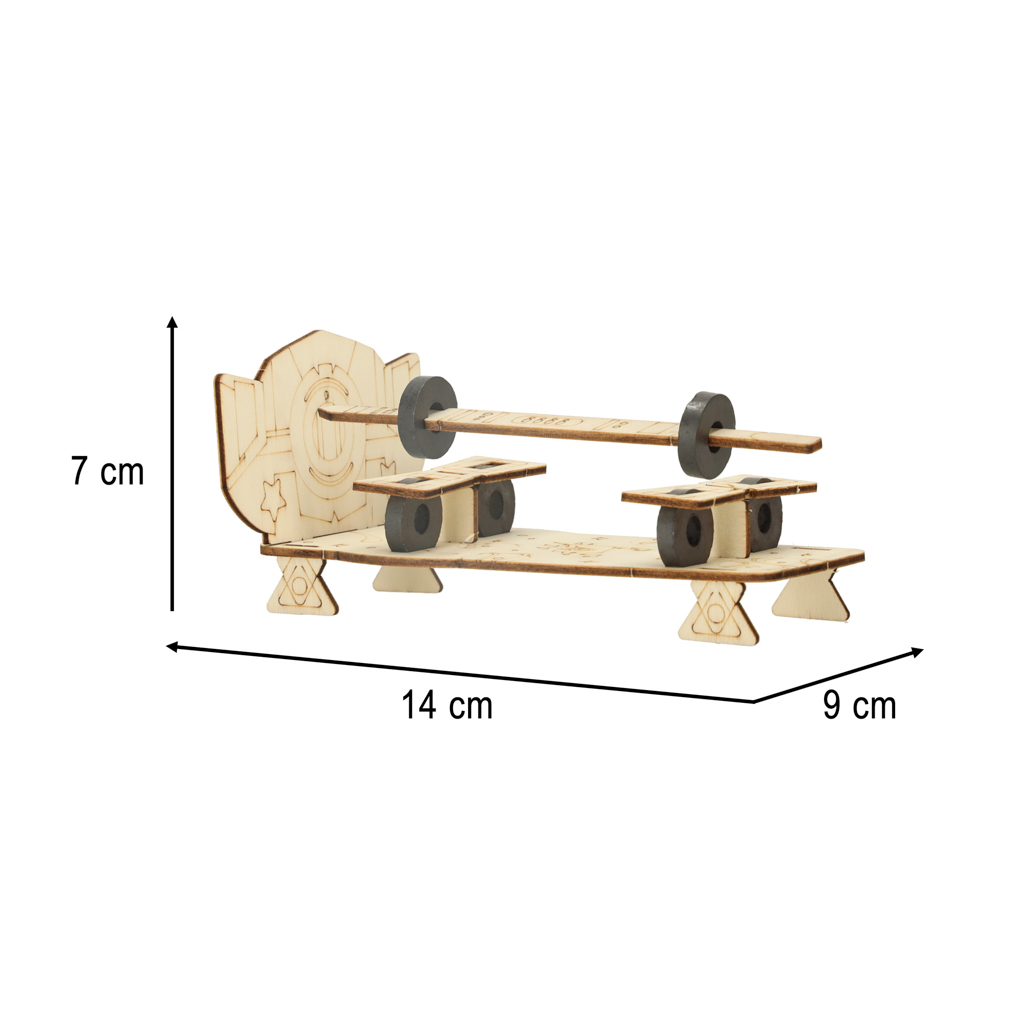 Mokomasis rinkinys moksliniams eksperimentams diy mechanika gravitacija 4in1