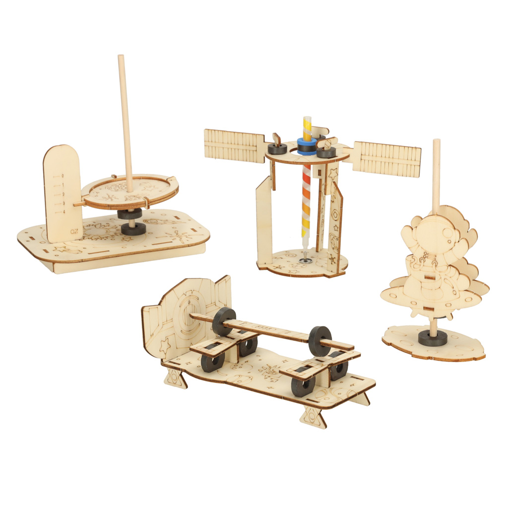 Mokomasis rinkinys moksliniams eksperimentams diy mechanika gravitacija 4in1