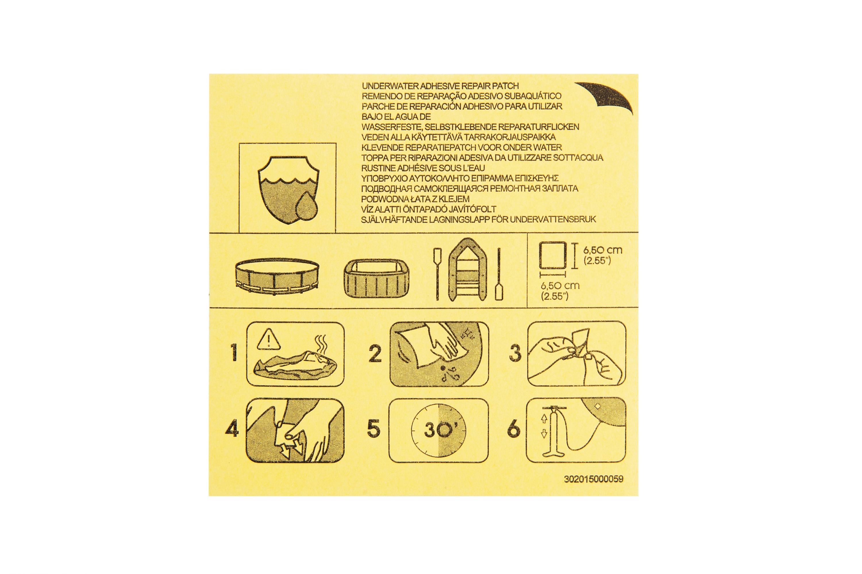 Bestway 62091 baseinų remonto lipdukai 10vnt.