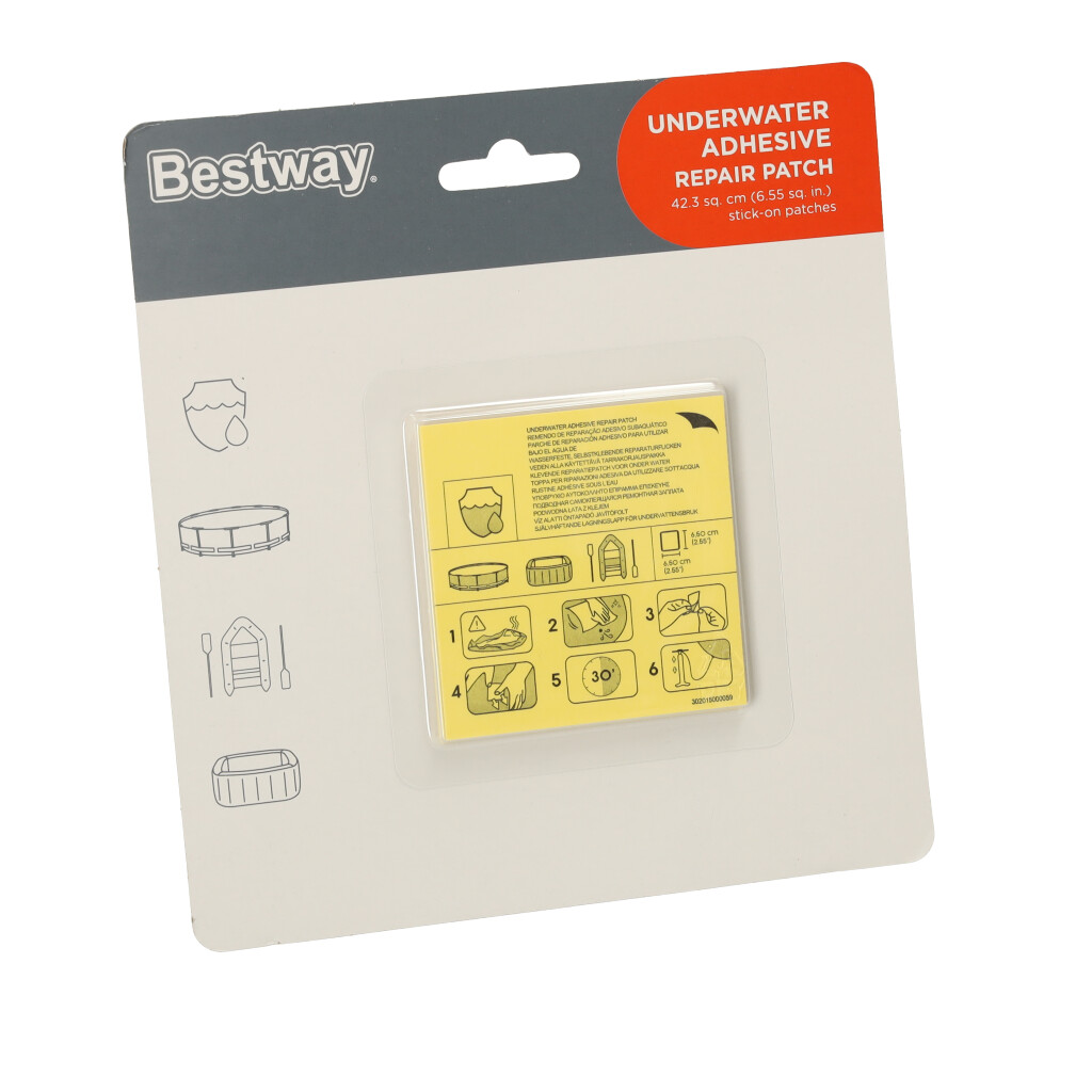 Bestway 62091 baseinų remonto lipdukai 10vnt.