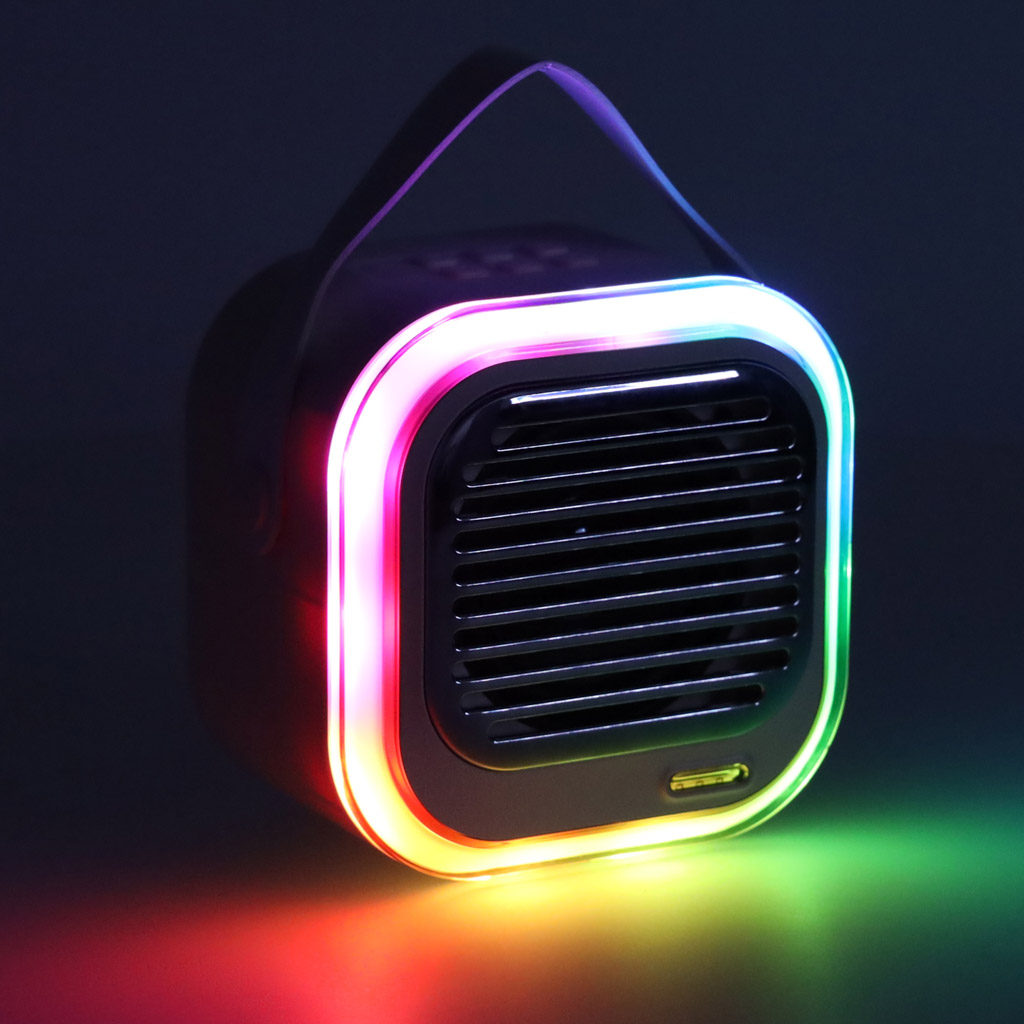 Bluetooth garsiakalbis su mikrofonais f1, 10 w, kreminės spalvos
