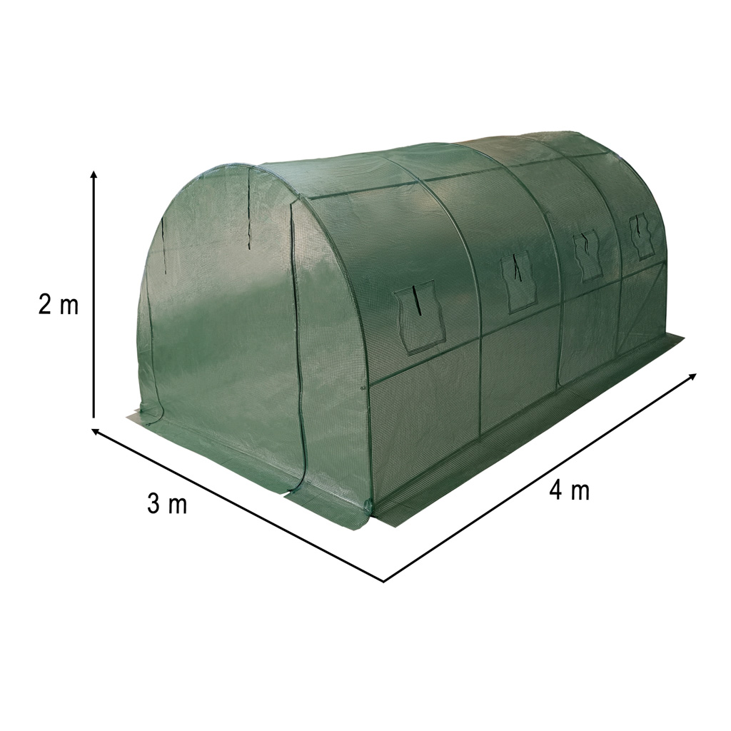 Folijos tunelio šiltnamis daržovėms 4x3x2 m