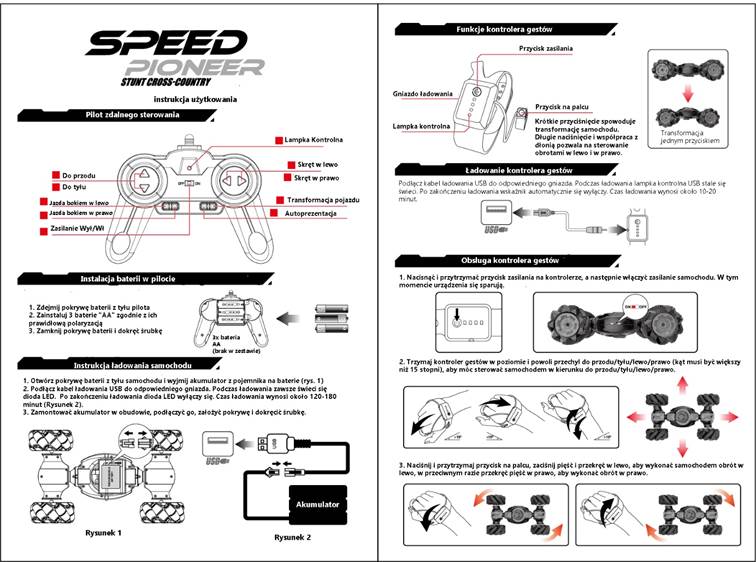 Radio Bangomis Valdomas Automobilis Speed Pioneer Stun