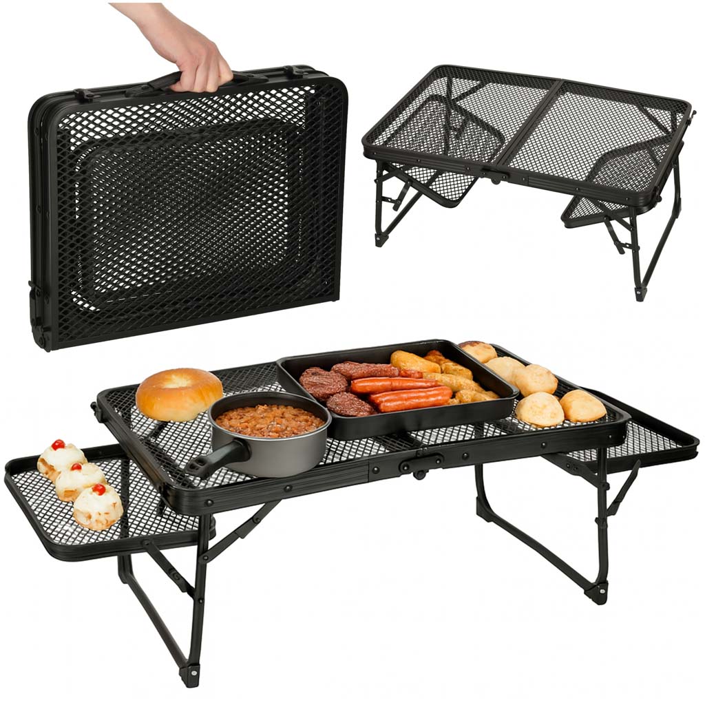 Sulankstomas turistinis stalas 88x60x40x27 cm