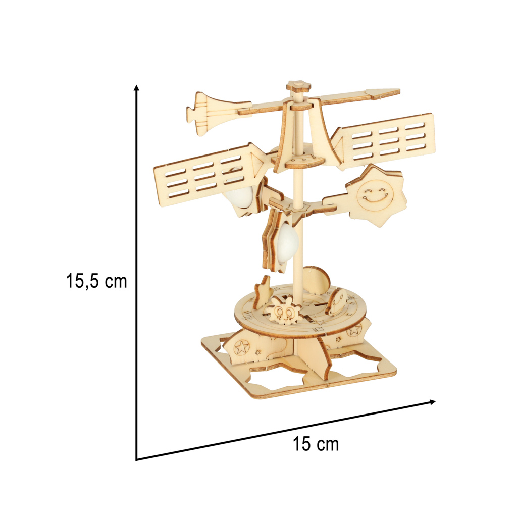 Medinė dėlionė 3D mokslinis modelis vėjo varveklis