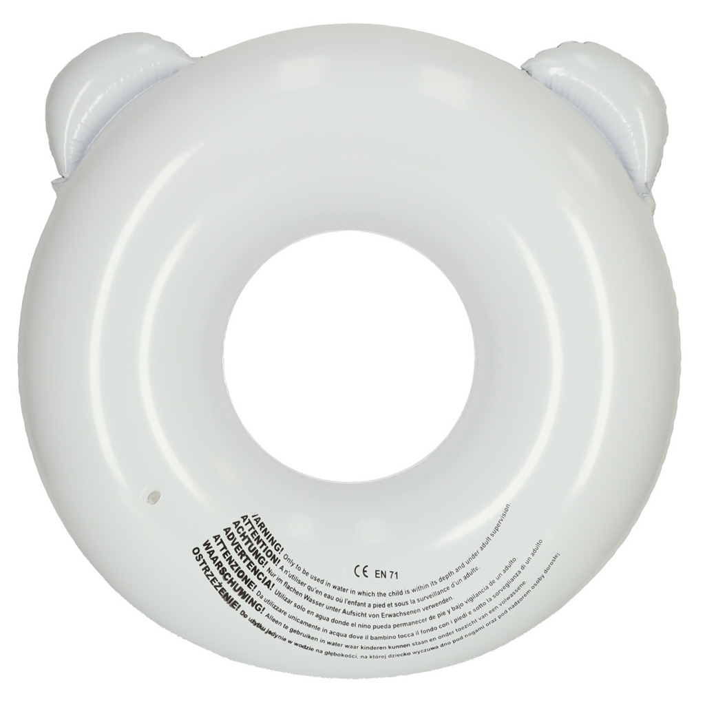 Plaukimo ratas panda, 80 cm, baltas