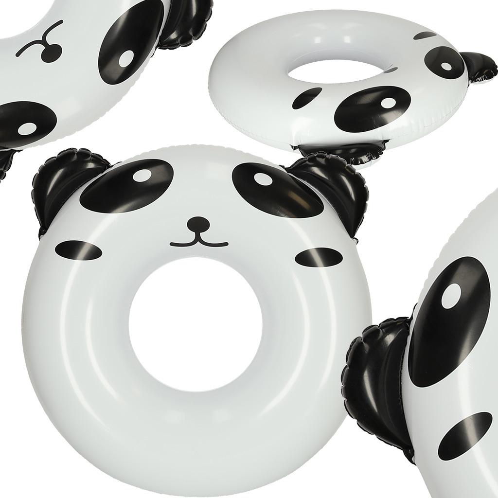 Plaukimo ratas panda, 80 cm, baltas