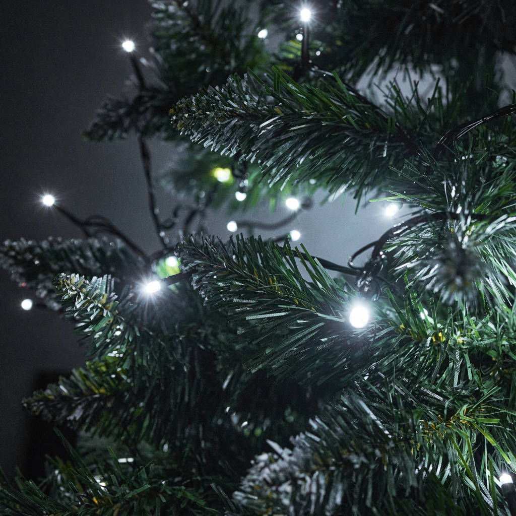 Led žibintai šviesos girlianda 10m 100led šaltai balta