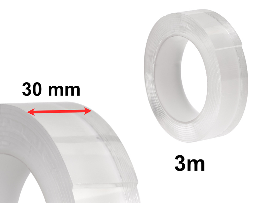 Vandeniui atspari dvipusė juosta 30 mm x 3 m