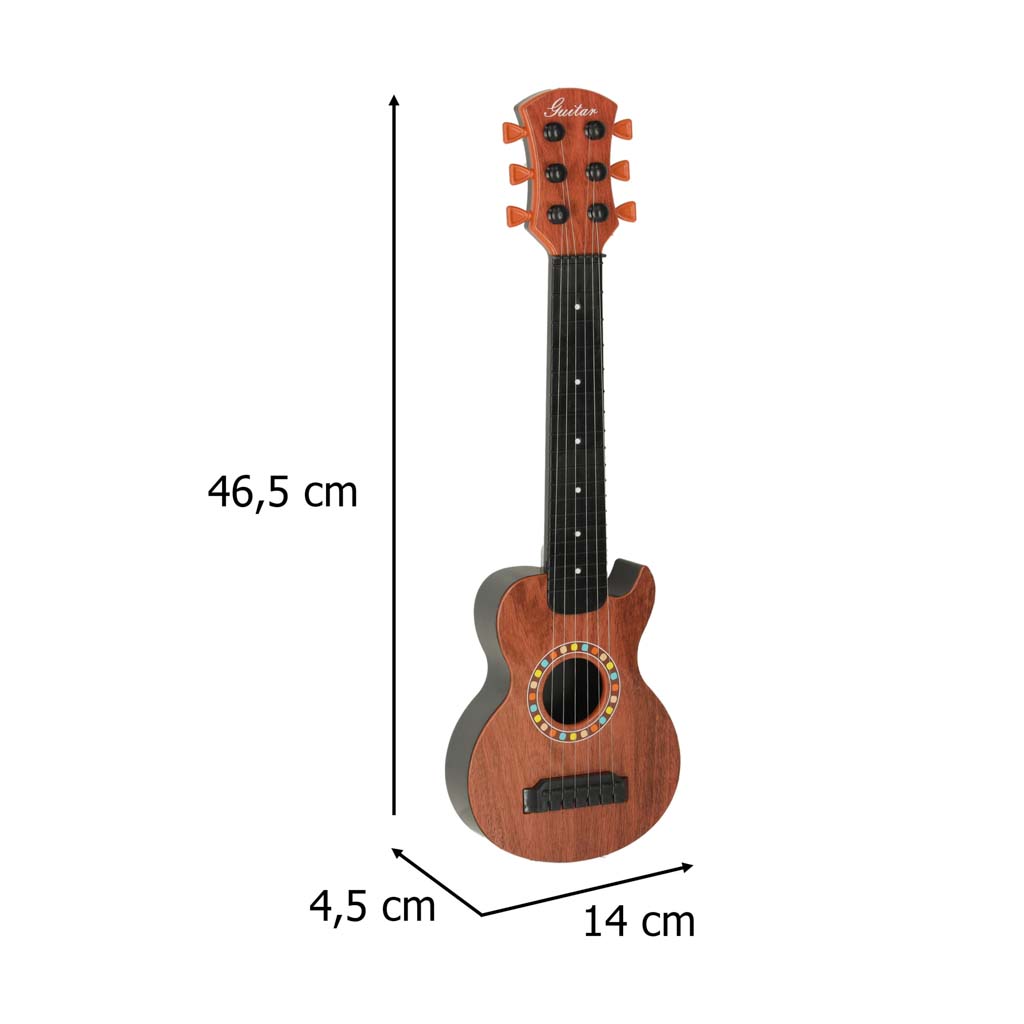 Vaikiška gitara, 46,5 cm, ruda/juoda