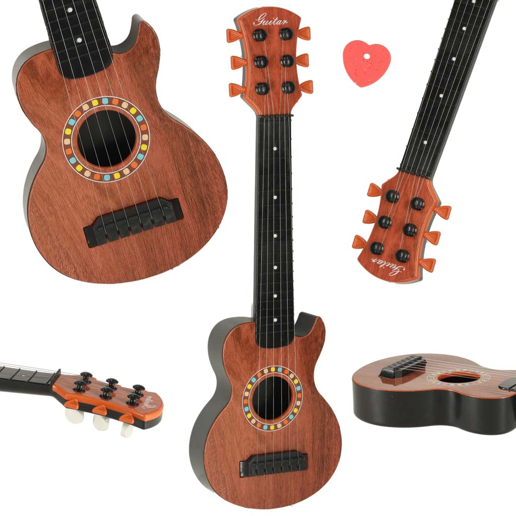 Vaikiška gitara, 46,5 cm, ruda/juoda