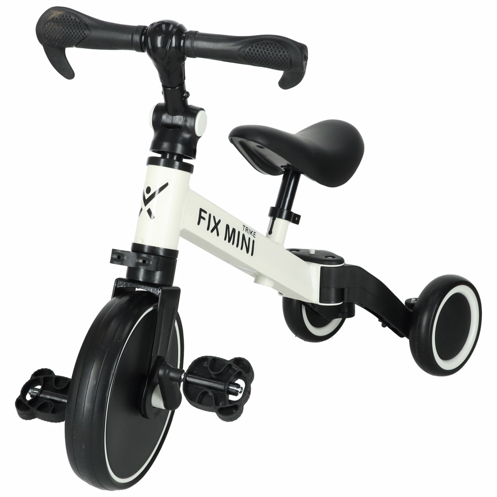 Trike Fix Mini krosinis triratukas 3in1 su pedalais baltas