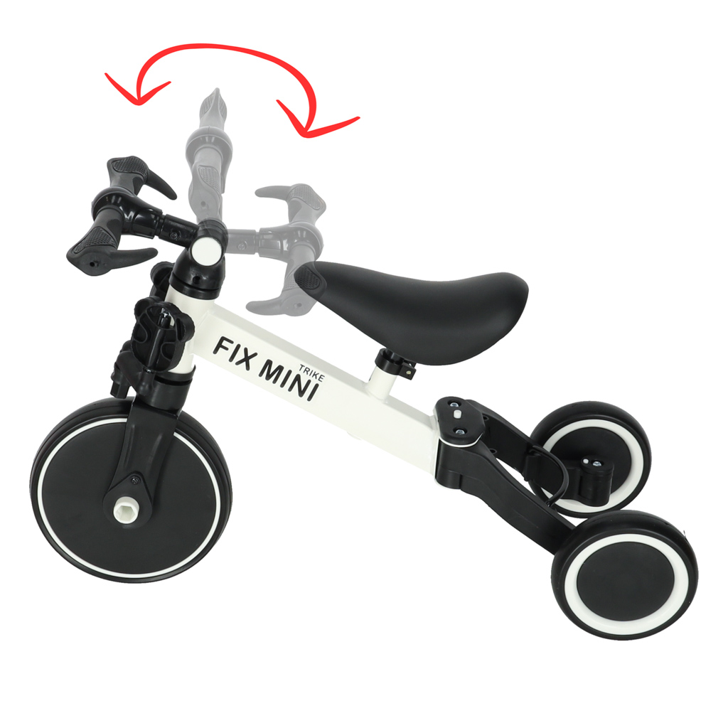 Trike Fix Mini krosinis triratukas 3in1 su pedalais baltas
