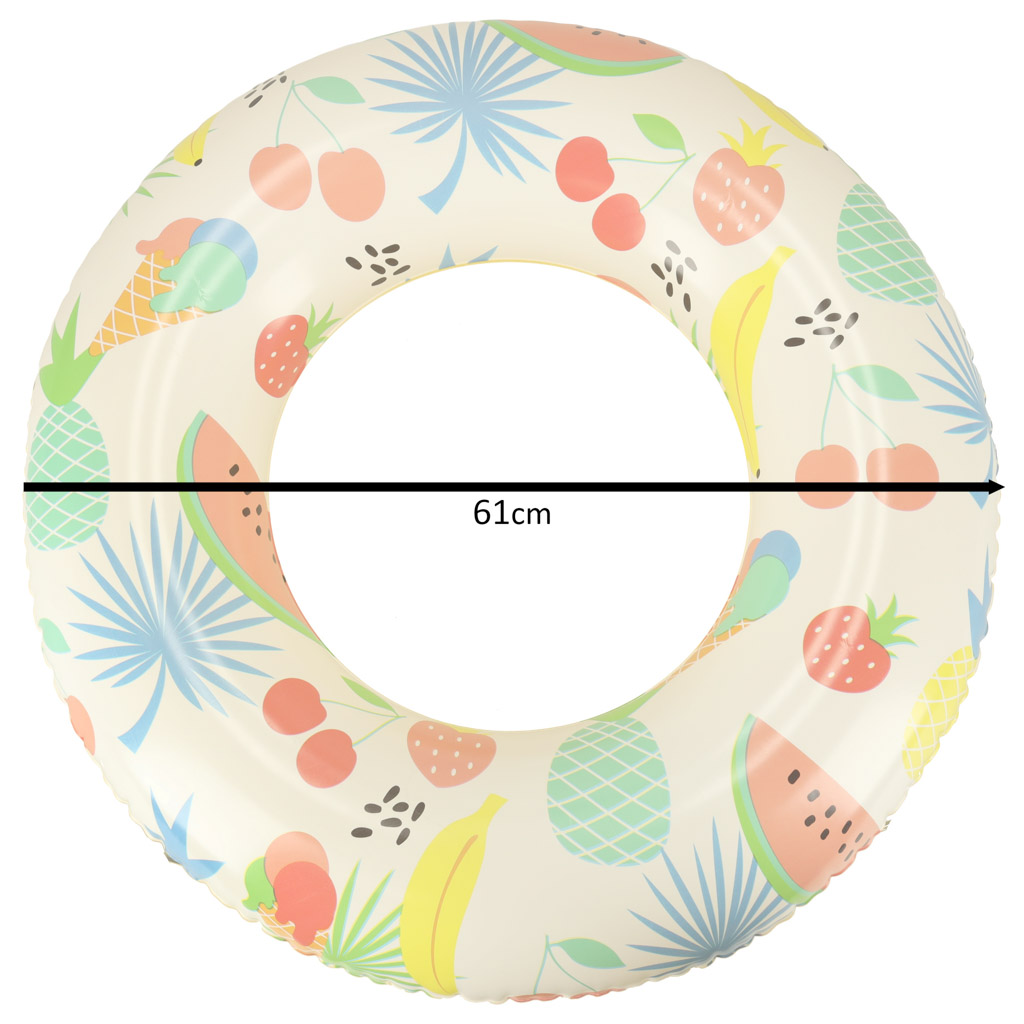 Spalvingas plaukimo ratas vaikams 61 cm