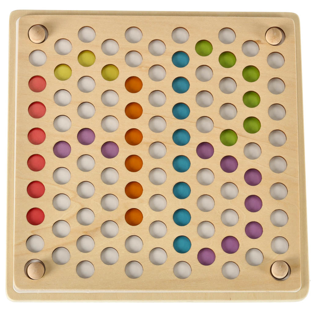 Dėlionė montessori karoliukai, 77 vnt