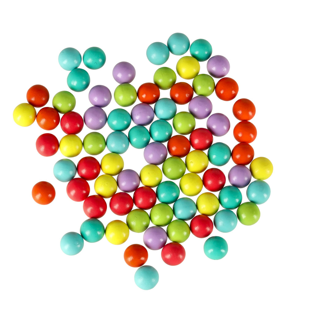 Dėlionė montessori karoliukai, 77 vnt