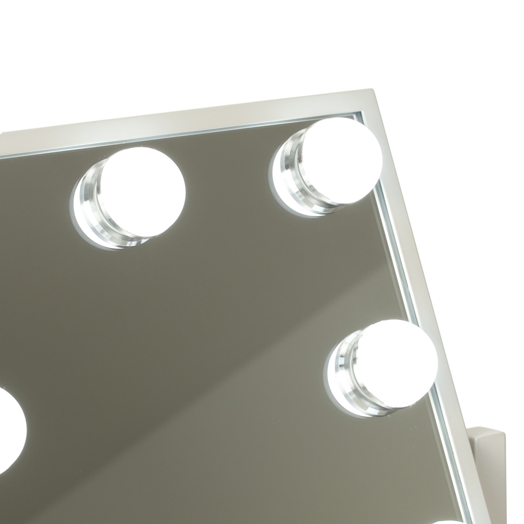 Led makiažo veidrodis su usb ir lemputėmis 30x40cm