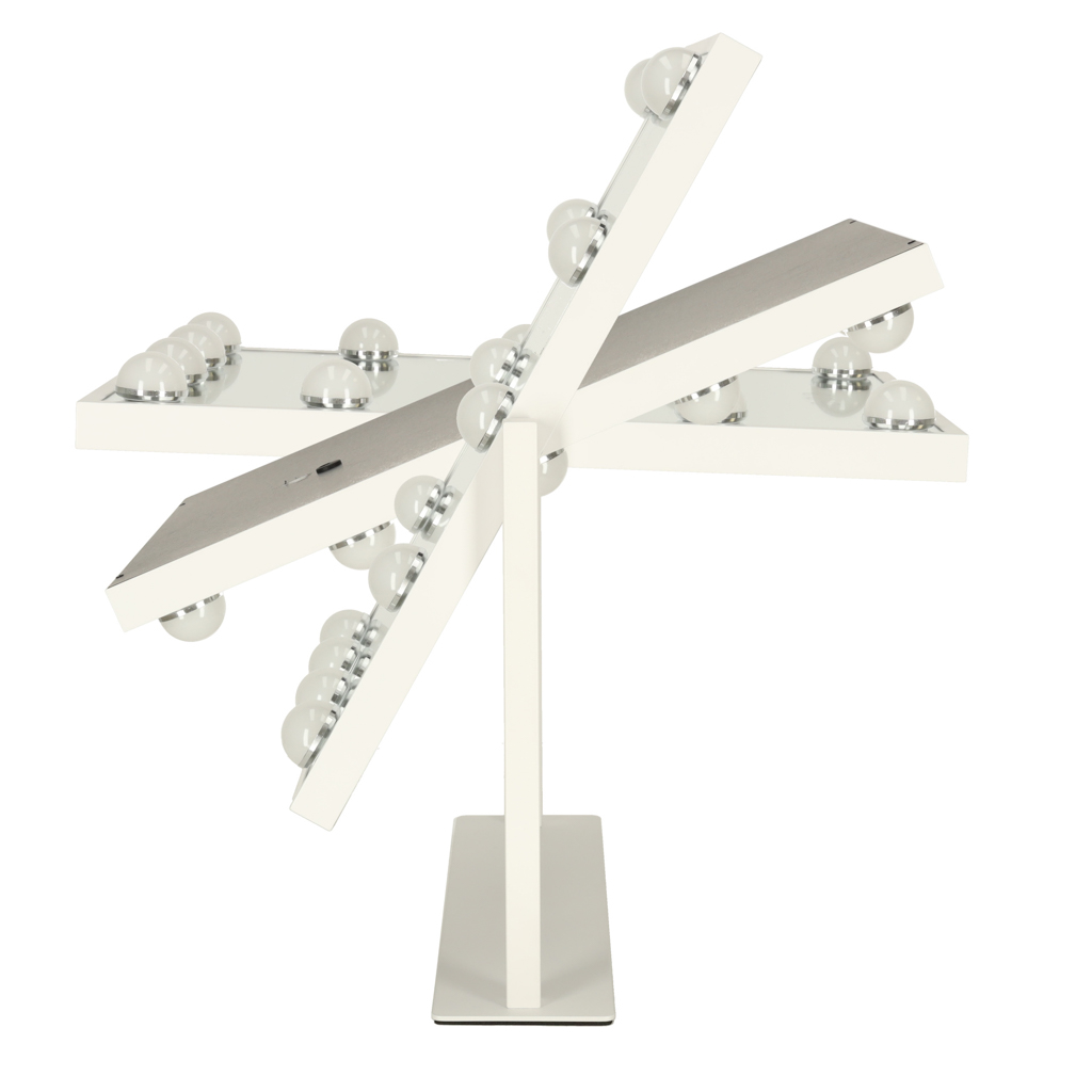 Led makiažo veidrodis su usb ir lemputėmis 30x40cm