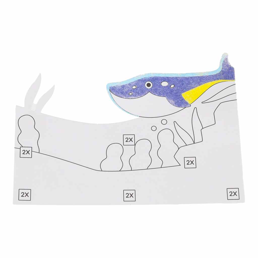 Smėlio tapybos rinkinys „Jūros gyvūnai“ 3D su LED apšvietimu, 20 × 15 × 8 cm 2
