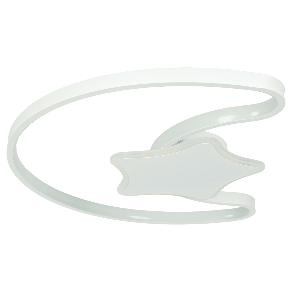 Led lubų šviestuvas lumela su pulteliu, balta, 40w, 5200 lm