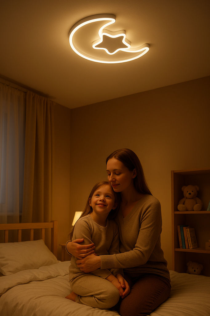 Led lubų šviestuvas lumela su pulteliu, balta, 40w, 5200 lm