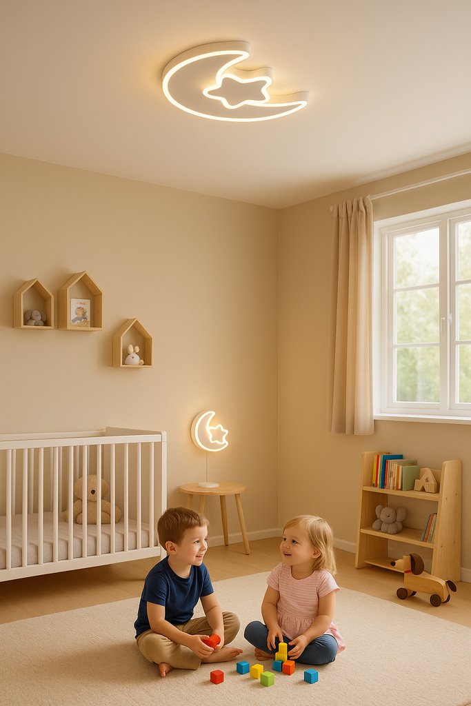 Led lubų šviestuvas lumela su pulteliu, balta, 40w, 5200 lm