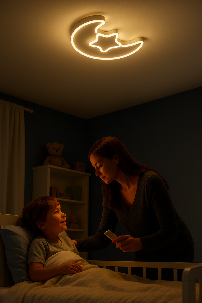 Led lubų šviestuvas lumela su pulteliu, balta, 40w, 5200 lm