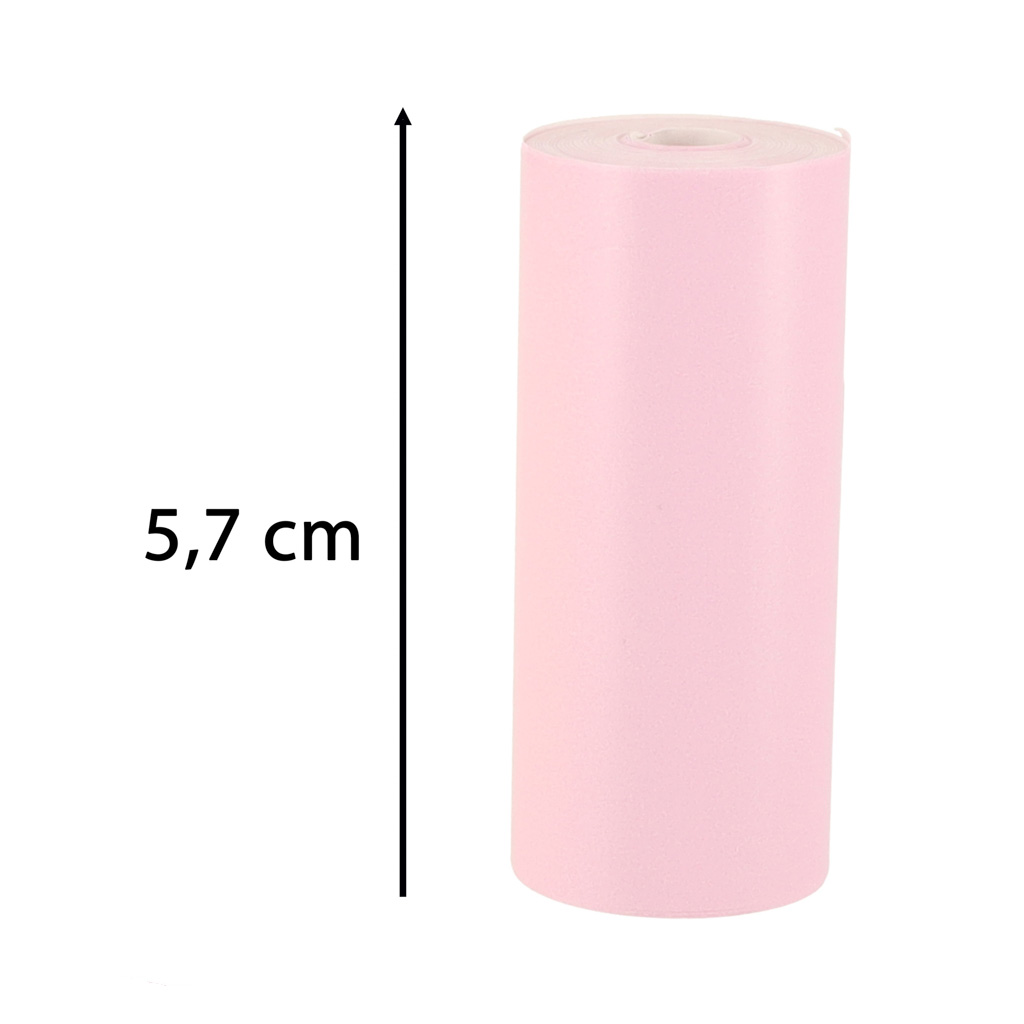 Terminio popieriaus ritinėliai mini spausdintuvui 5,7 cmx3 m 3 vnt., spalvoti 2