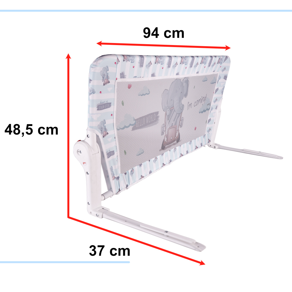 Apsauginis užtvaras lovytei drambliukas, 90 cm