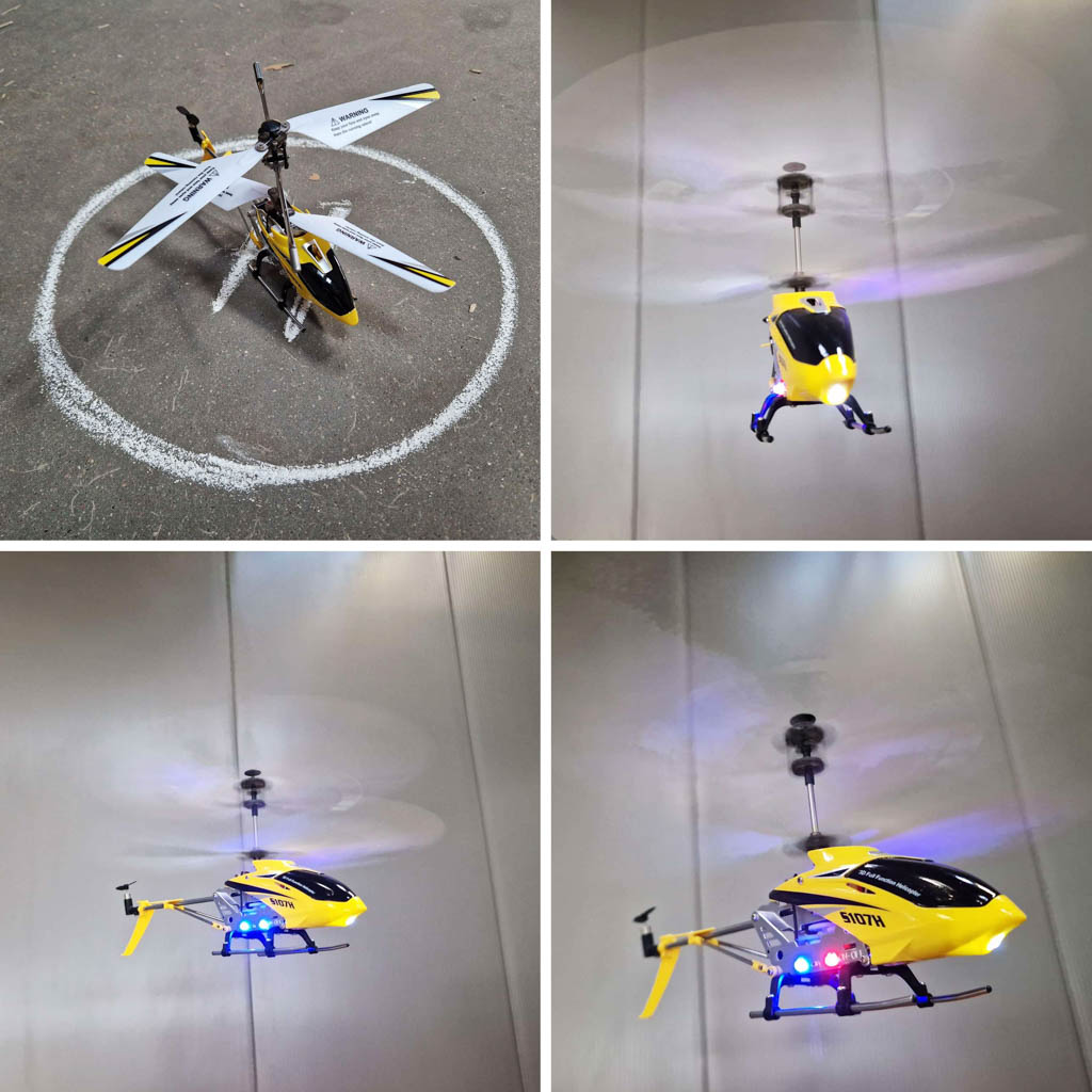 Syma s107h rc sraigtasparnis 2.4ghz rtf geltonos spalvos