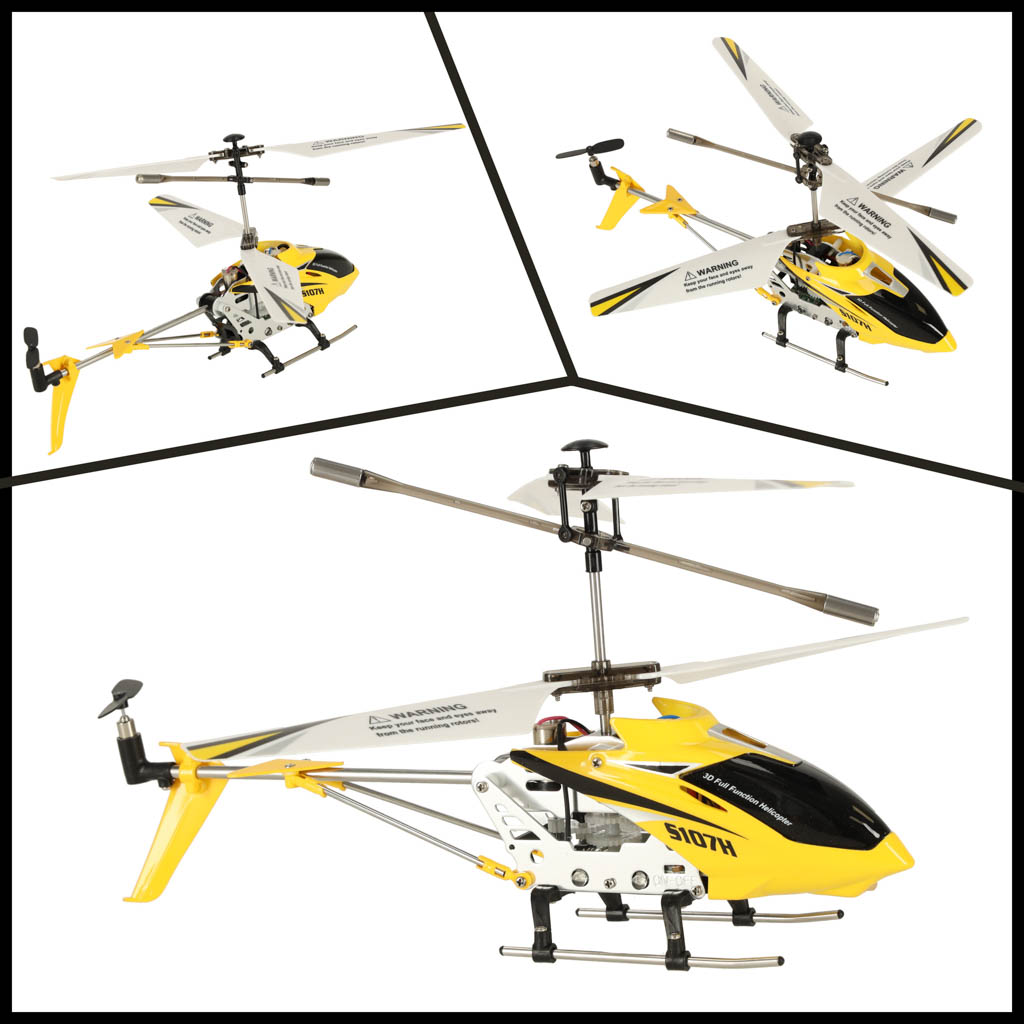 Syma s107h rc sraigtasparnis 2.4ghz rtf geltonos spalvos