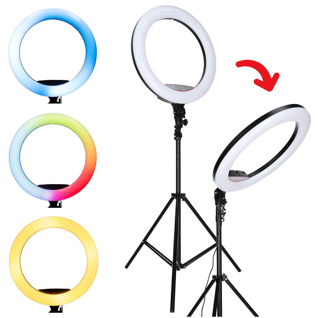 Žiedinė LED lempa 45 cm