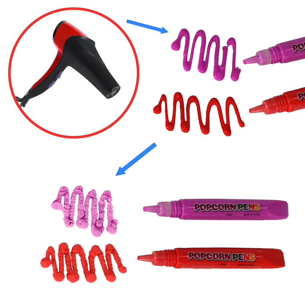 Magiški žymekliai magiškų žymeklių rinkinys 3d popkornų efektas