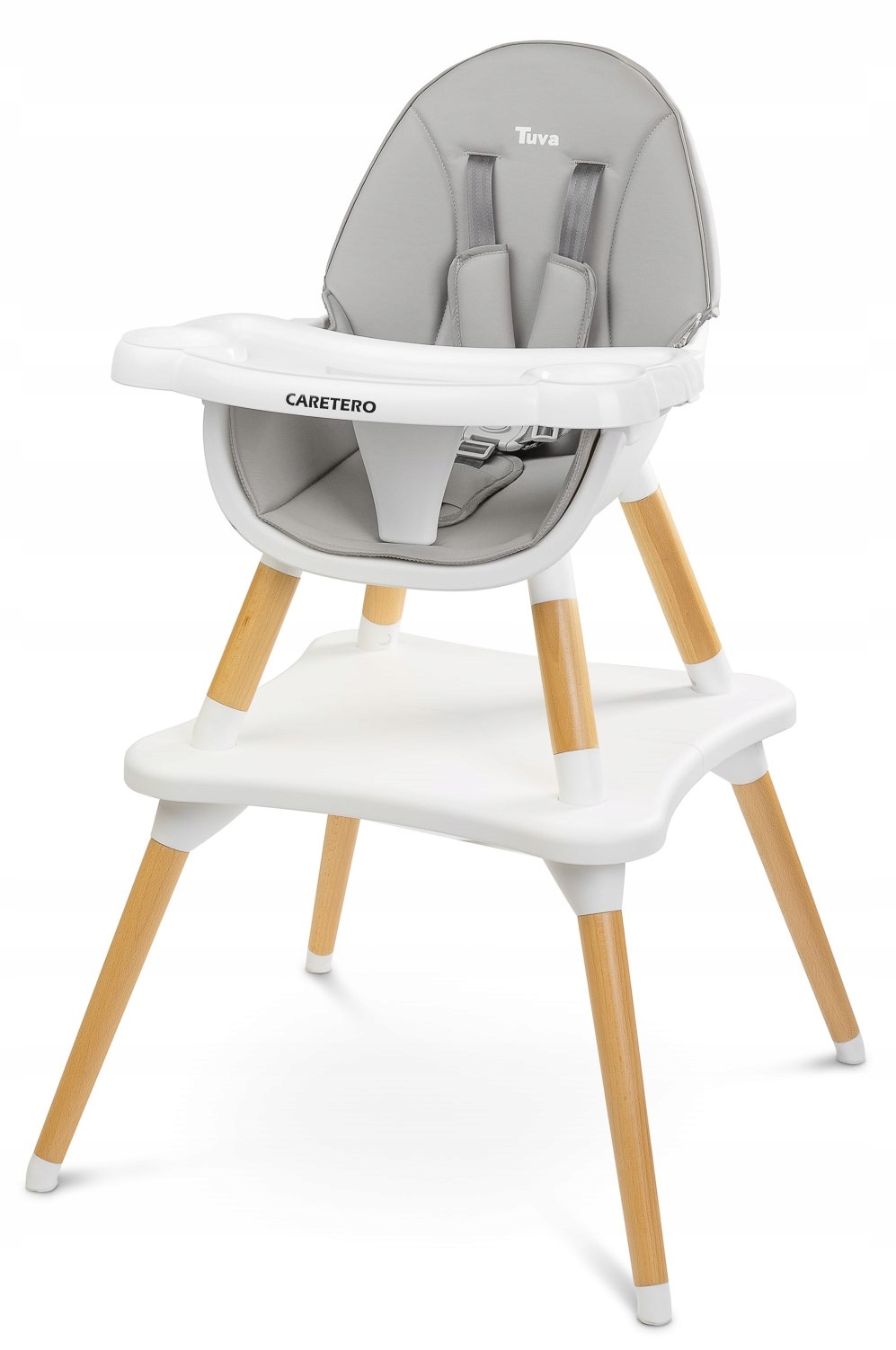 Caretero kėdutė maitinimui Tuva 2 in 1, pilka