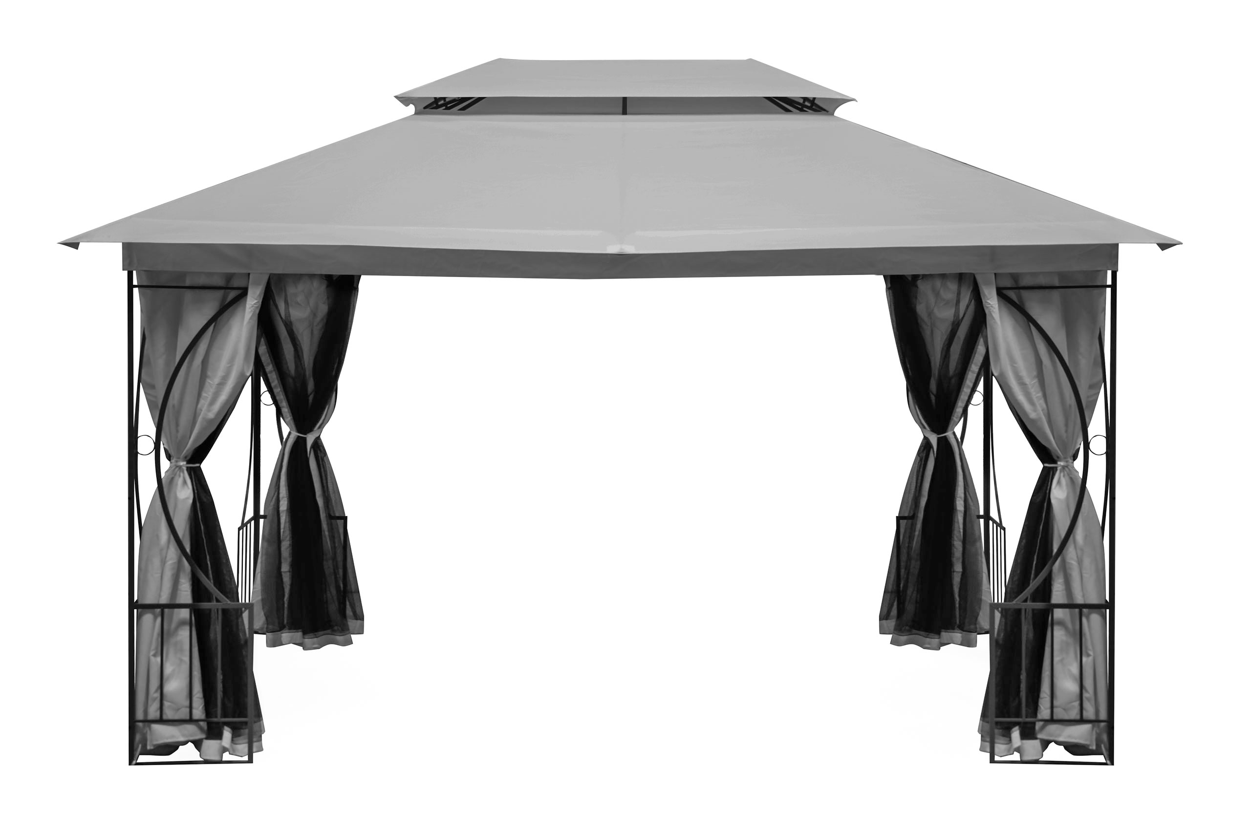 Elegantiška pavėsinė su tinkleliu nuo uodų 3x4 m