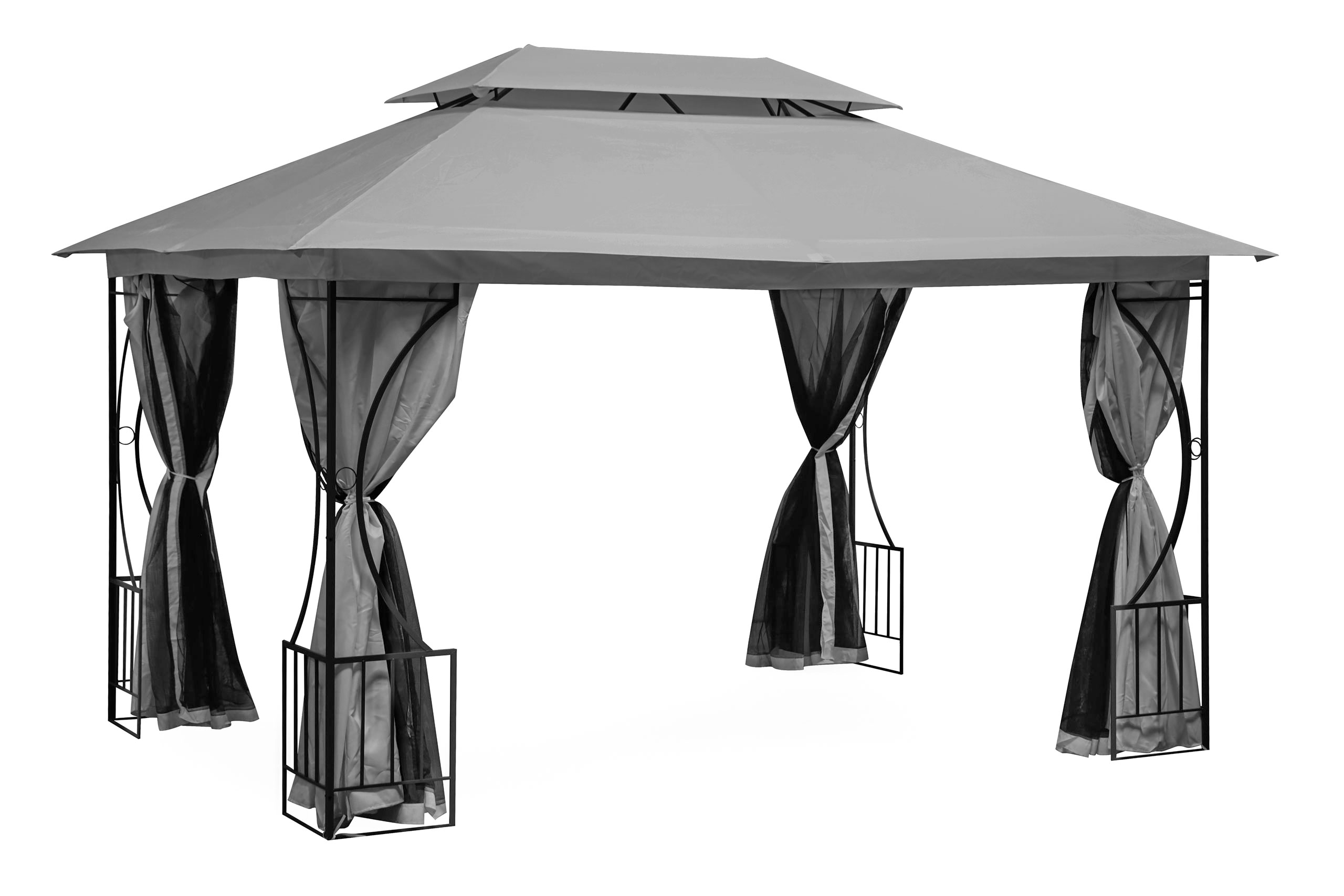 Elegantiška pavėsinė su tinkleliu nuo uodų 3x4 m