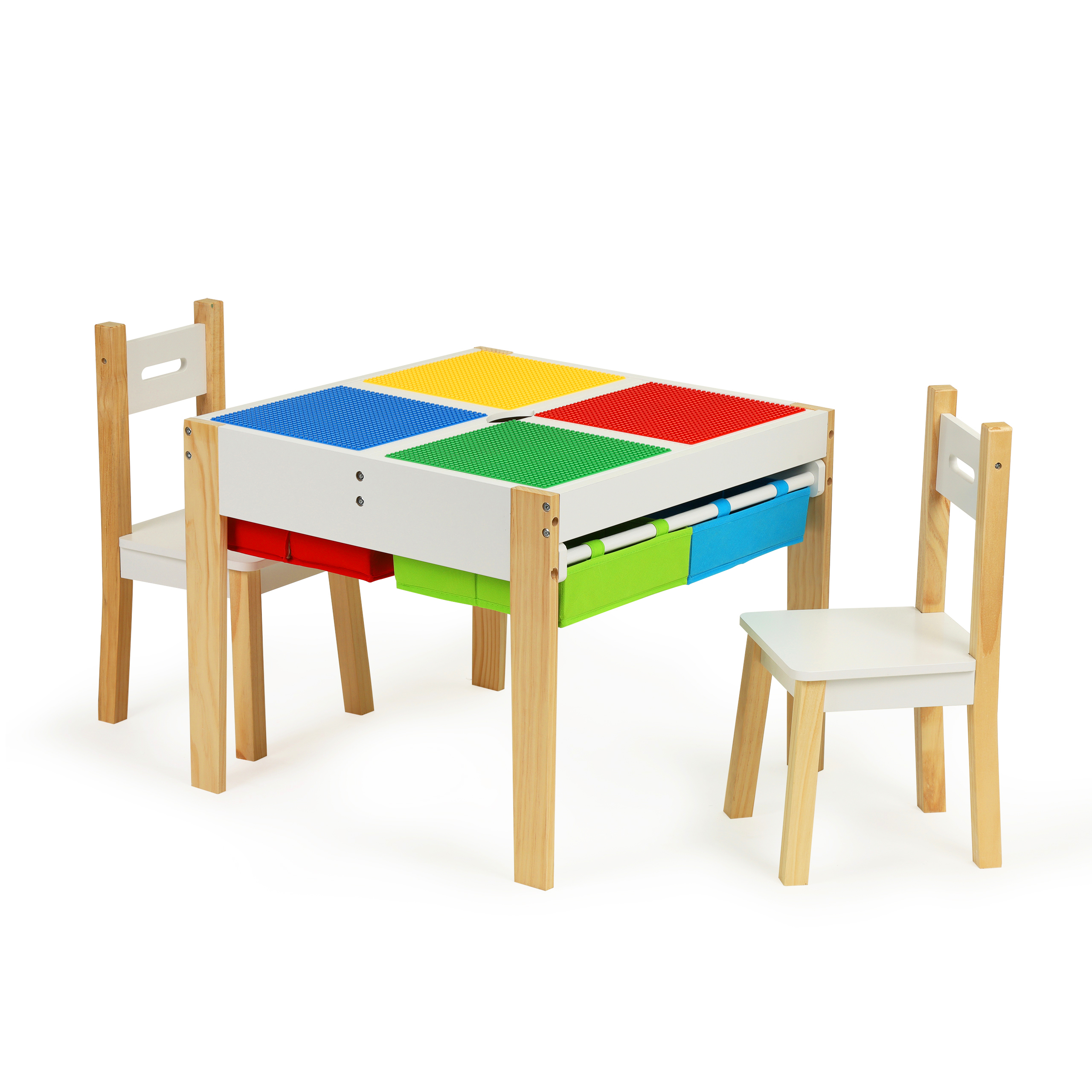Vaikiškas kėdžių ir stalo komplektas Ecotoys, įvairių spalvų