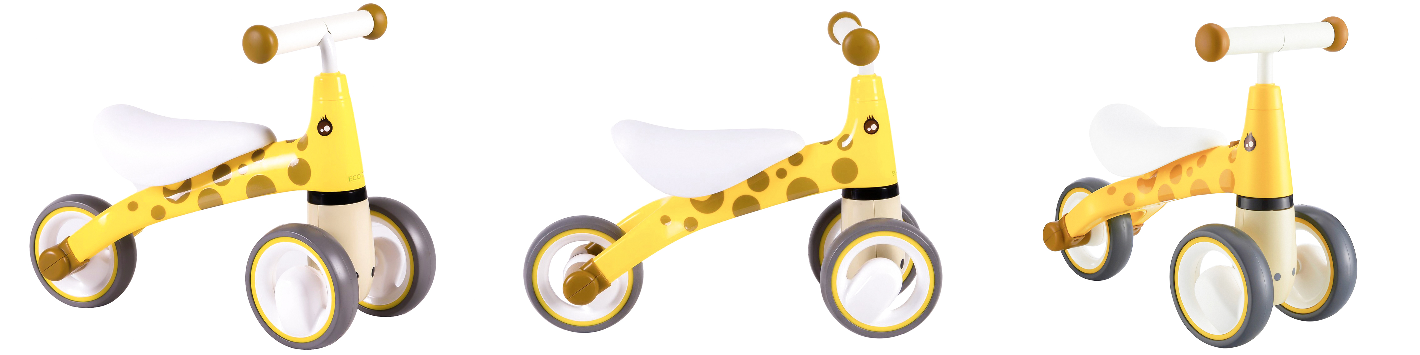 Paspiriamas triratukas Ecotoys LB1603 Yellow