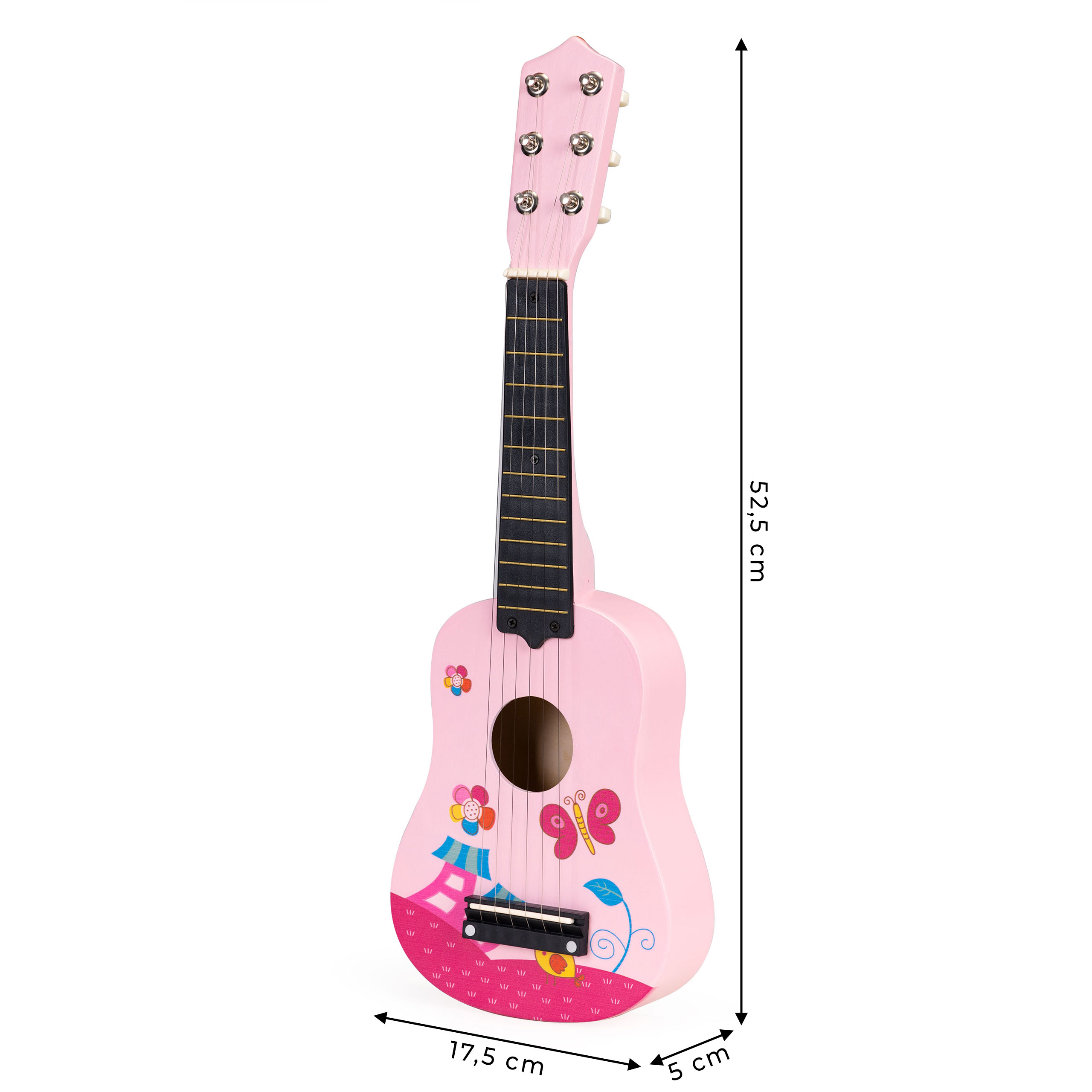 Vaikiška gitara eco toys, rožinė