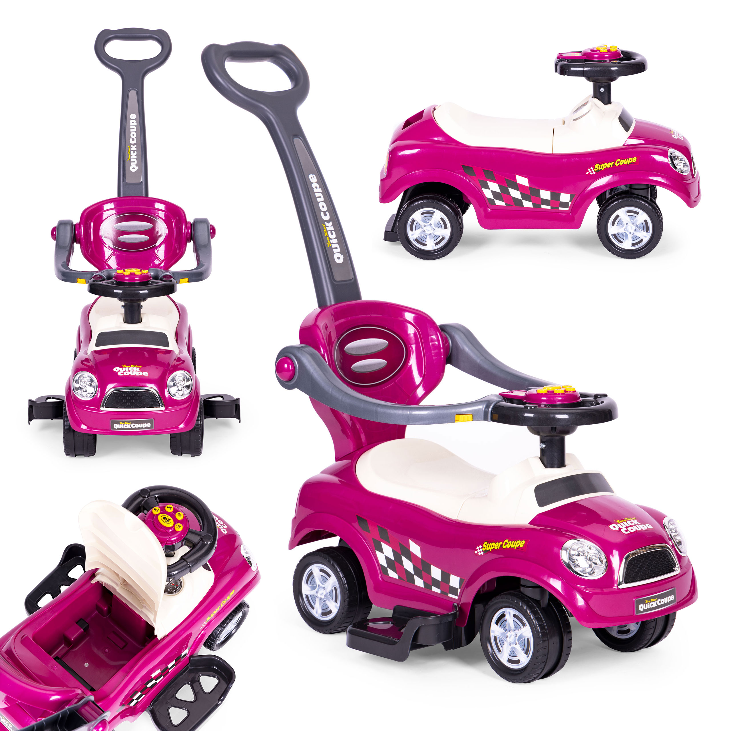 Paspiriamas automobilis, rožinis
