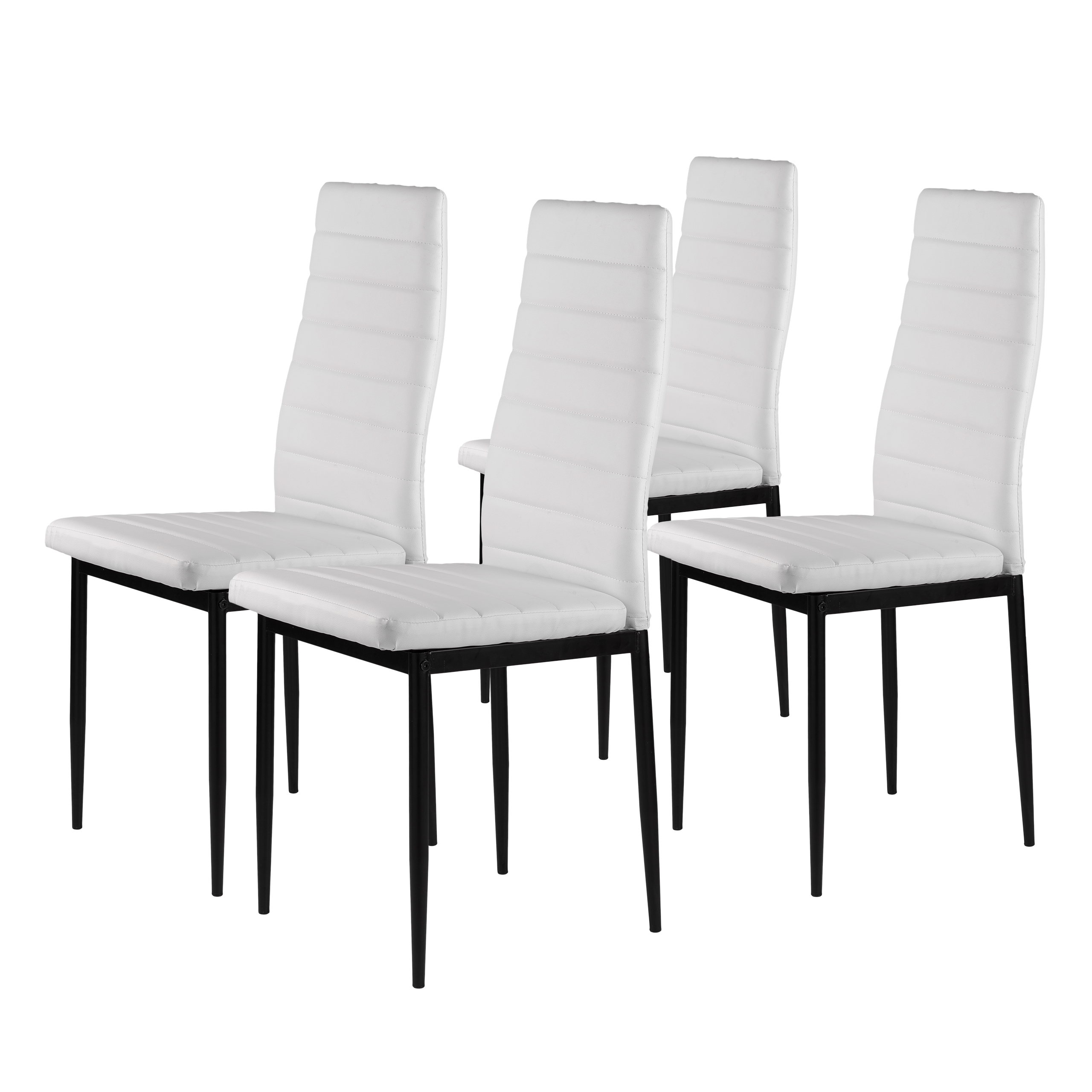 4-ių kėdžių komplektas ModernHome Prestige, baltas
