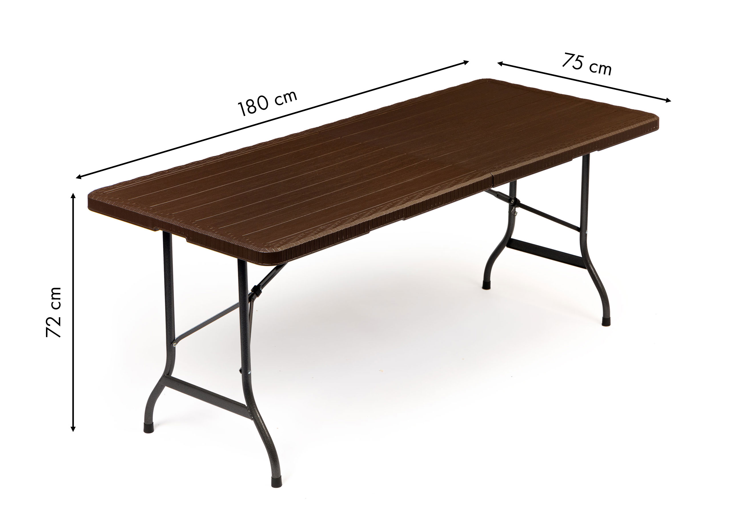 Sulankstomas sodo stalas, 180 cm