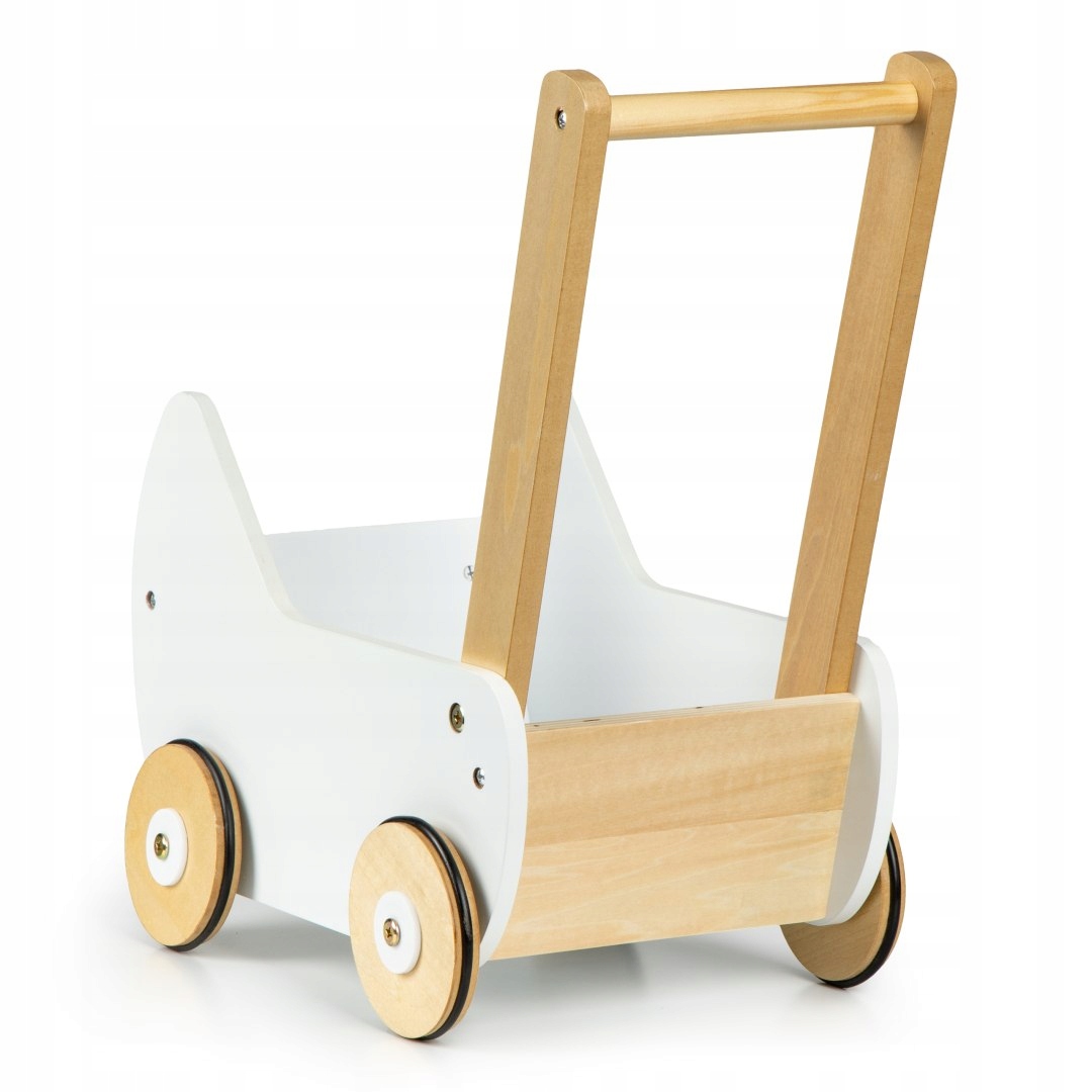 Medinis lėlių vežimėlis/vaikštynė ECOTOYS
