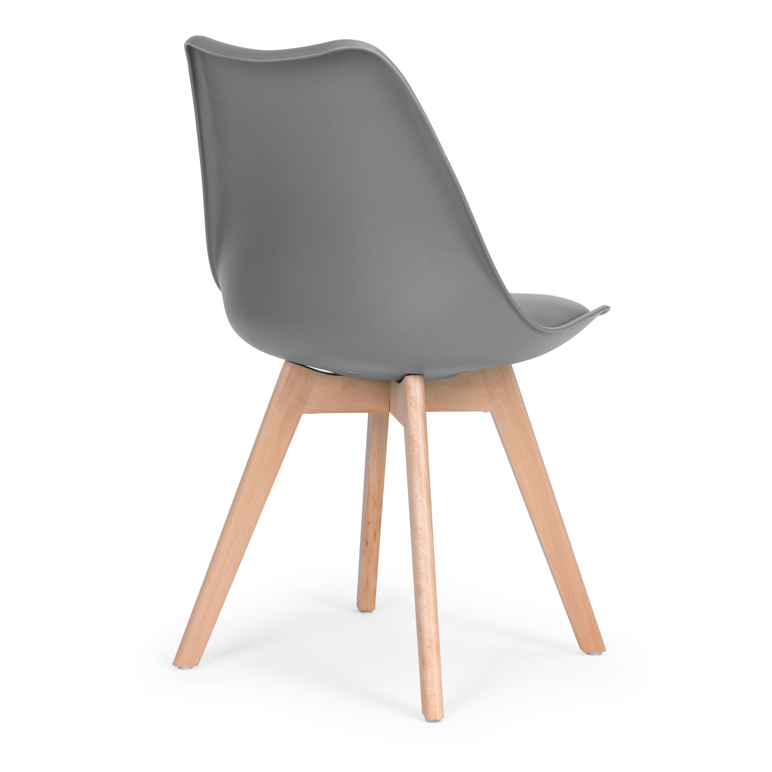 4 kėdžių komplektas ModernHome PC-003, tamsiai pilkas/rudas
