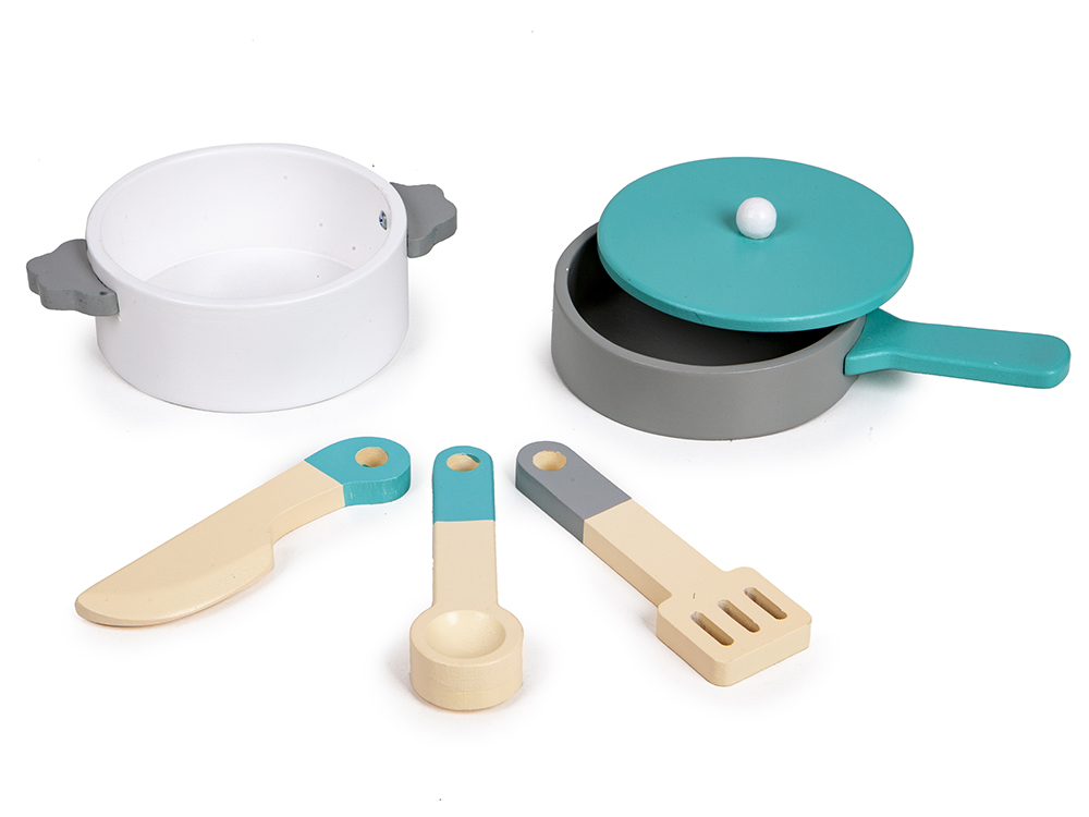 Didžiulė medinė vaikų virtuvė-balta ,Ecotoys