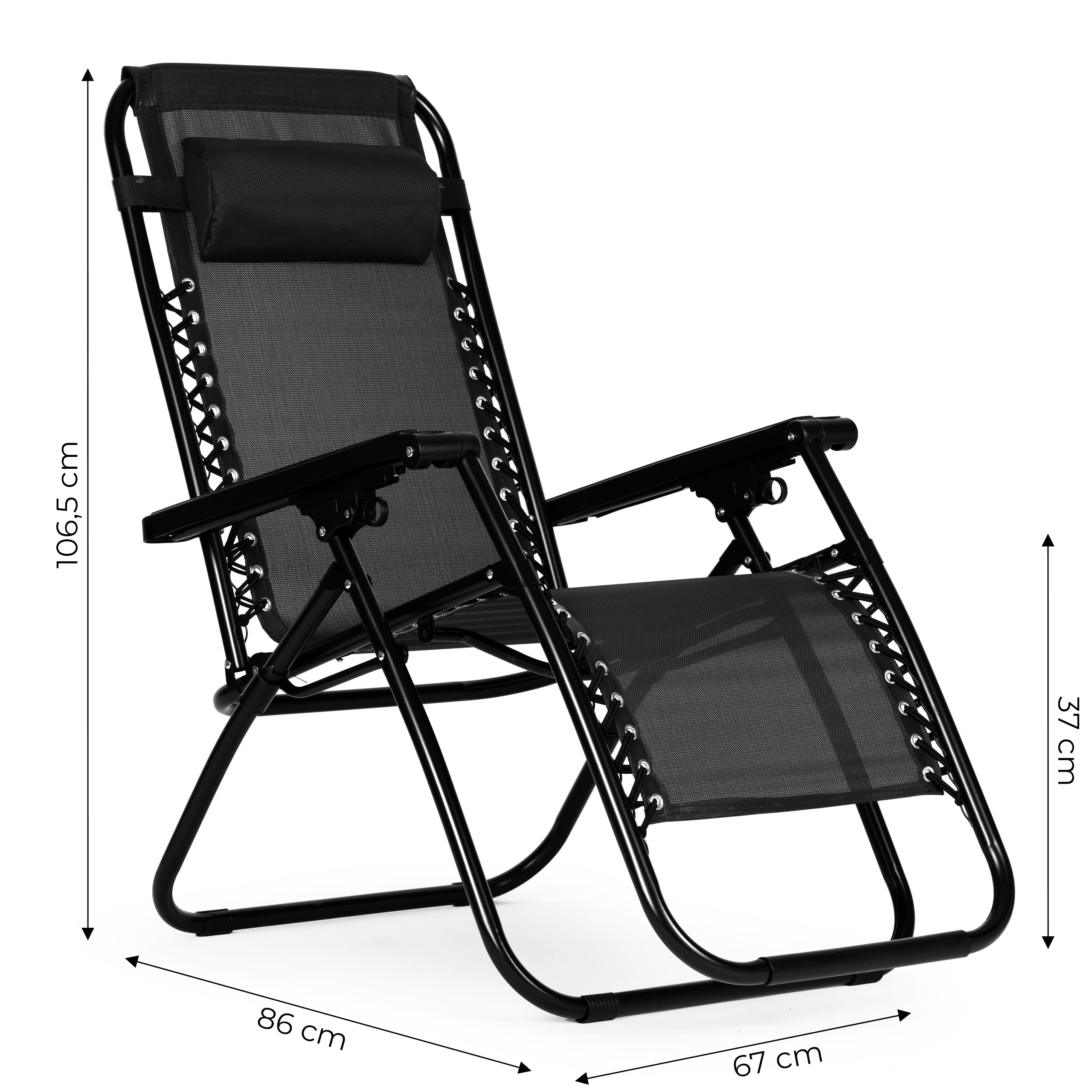 Sulankstomas sodo gultas 72x63x107 cm