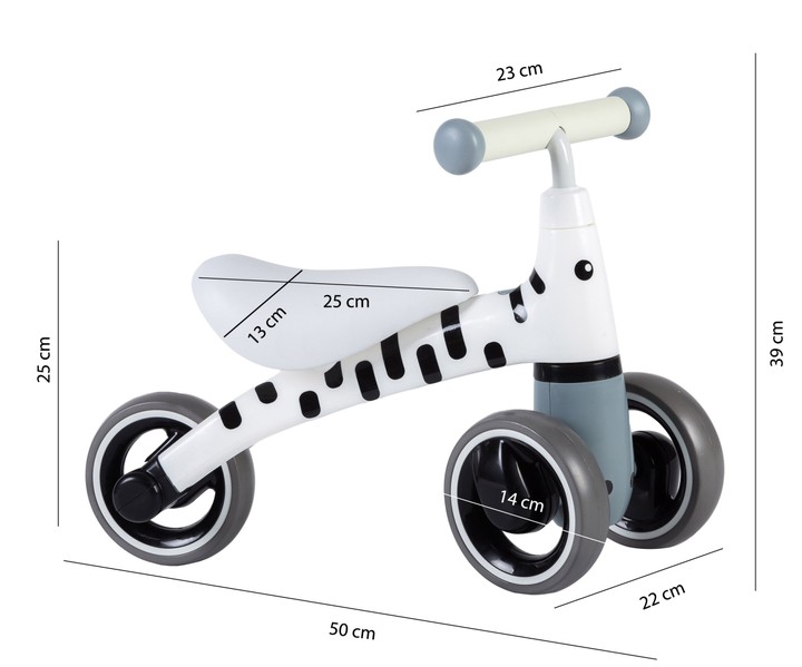 Paspiriamas triratukas Ecotoys LB1603 White